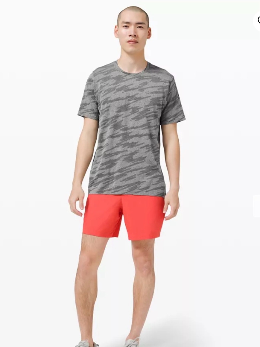 Lululemon Men’s Metal Vent Breathe Short Sleeve Athletic Shirt Grey/Black Medium